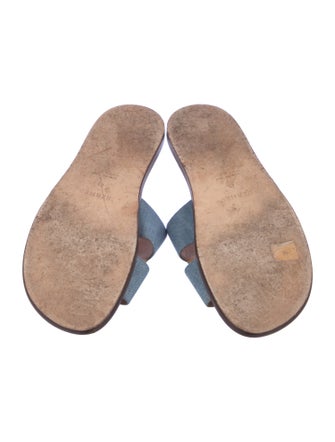 Hermès Izmir Denim Slides