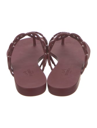 Hermès Island Chaîne d'Ancre Insignia Flip Flops