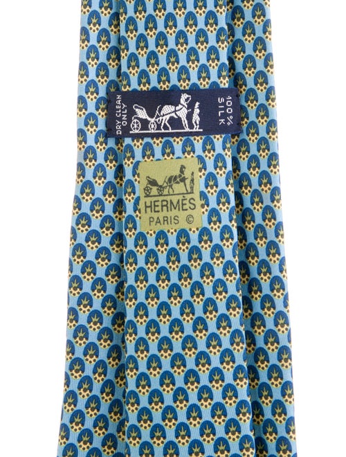 Hermès Pattern Print Tie