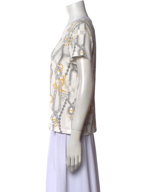 Hermès Printed Scoop Neck T-Shirt