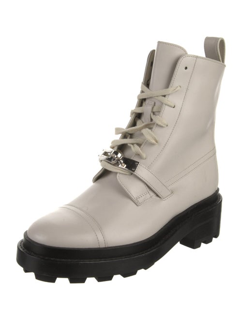 Hermès Funk Leather Combat Boots