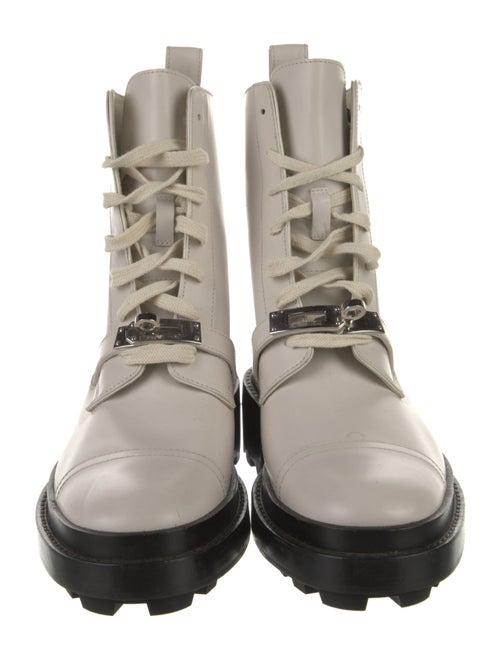 Hermès Funk Leather Combat Boots