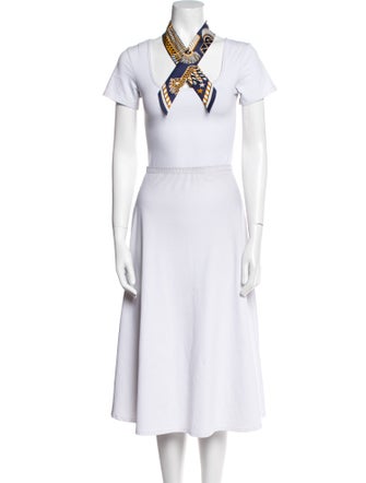 Hermès Epaulettes De Gala Silk Twilly Scarf