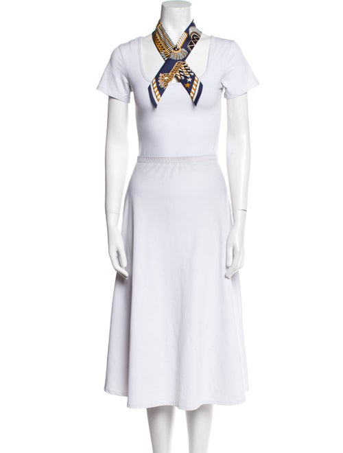 Hermès Epaulettes De Gala Silk Twilly Scarf