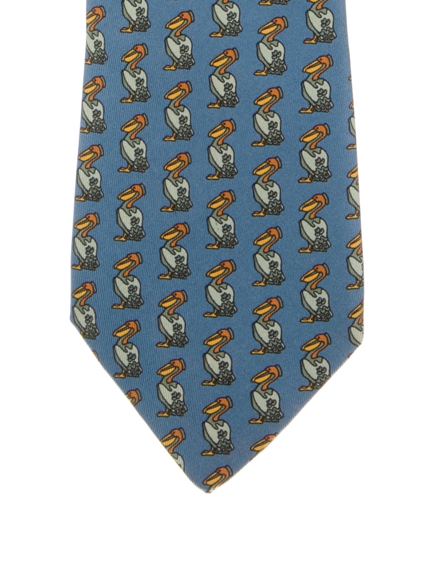 Hermès Printed Silk Tie