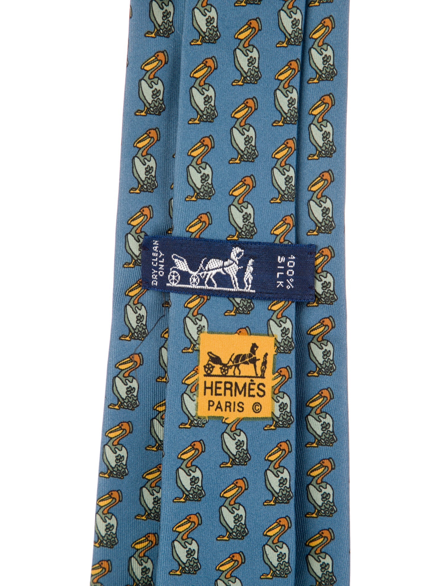 Hermès Printed Silk Tie