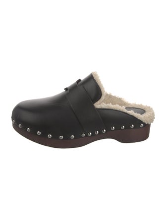 Hermès HER719772 Leather Mules