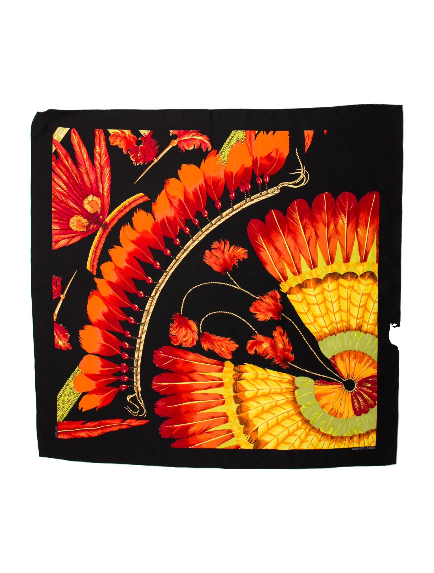 Hermès Brazil Detail Silk Scarf