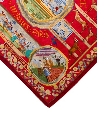 Hermès Chevaux de France Silk Scarf