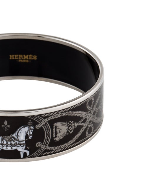 Hermès Grand Apparat Wide Enamel Bangle