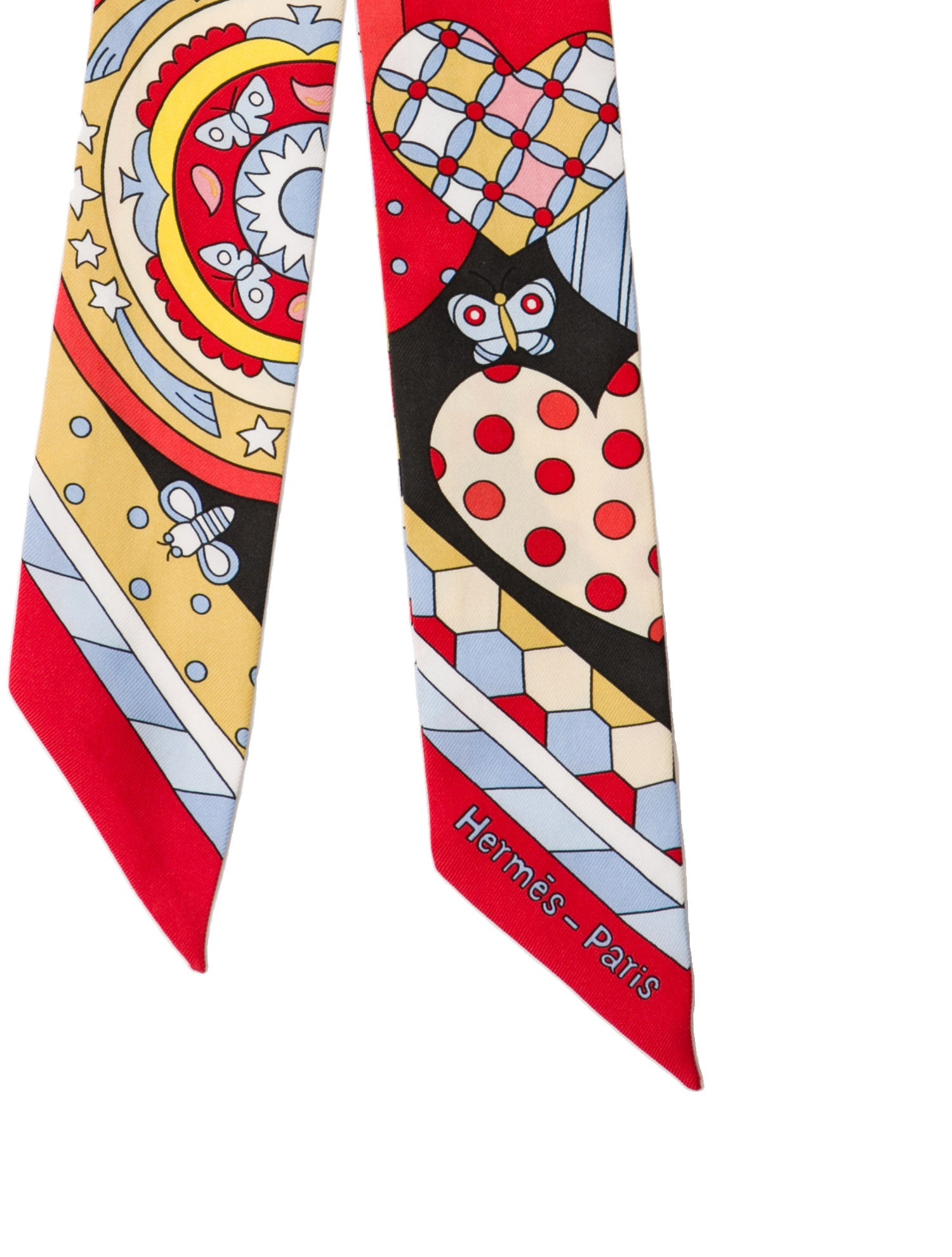 Hermès Les Murmures de la Foret Silk Twilly Scarf