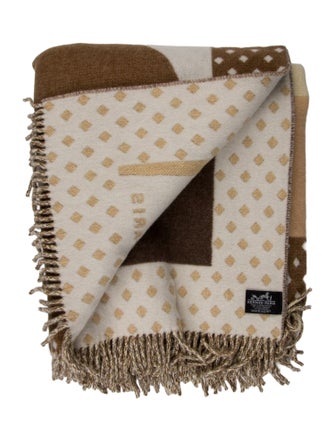 Hermès Les Objets du Faubourg Throw Blanket