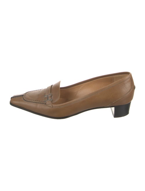 Hermès H Logo Leather Pumps