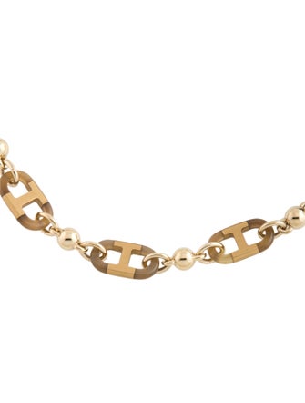 Hermès Lacquer Sur Mer Link Collar Necklace