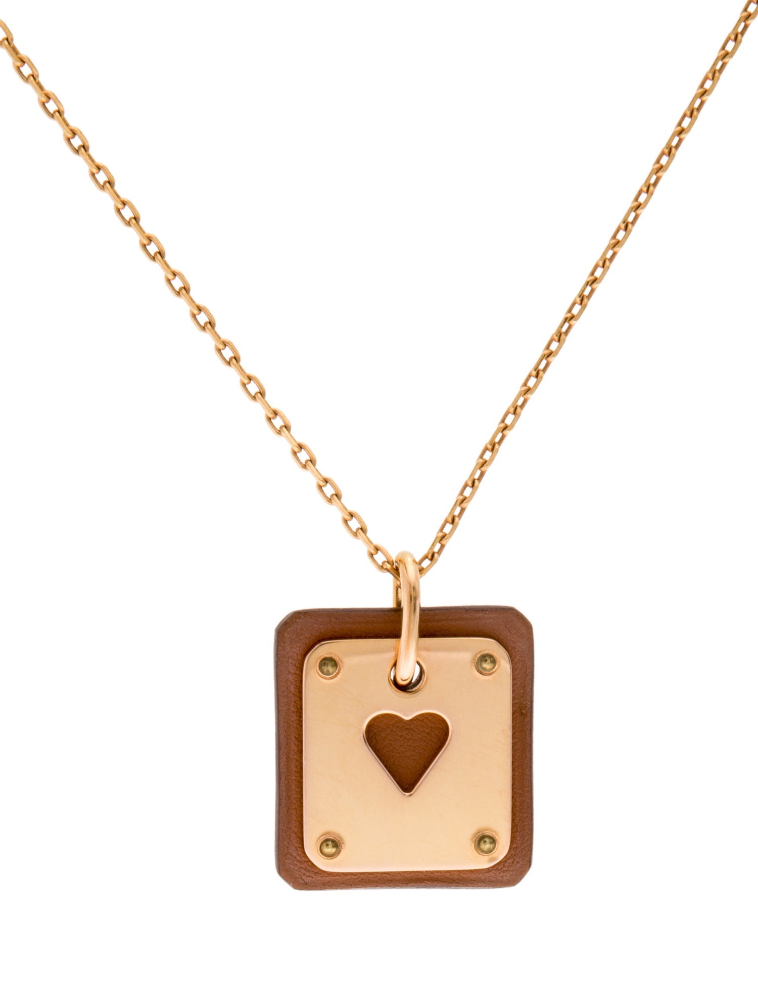 Hermès As de Coeur Pendant Necklace