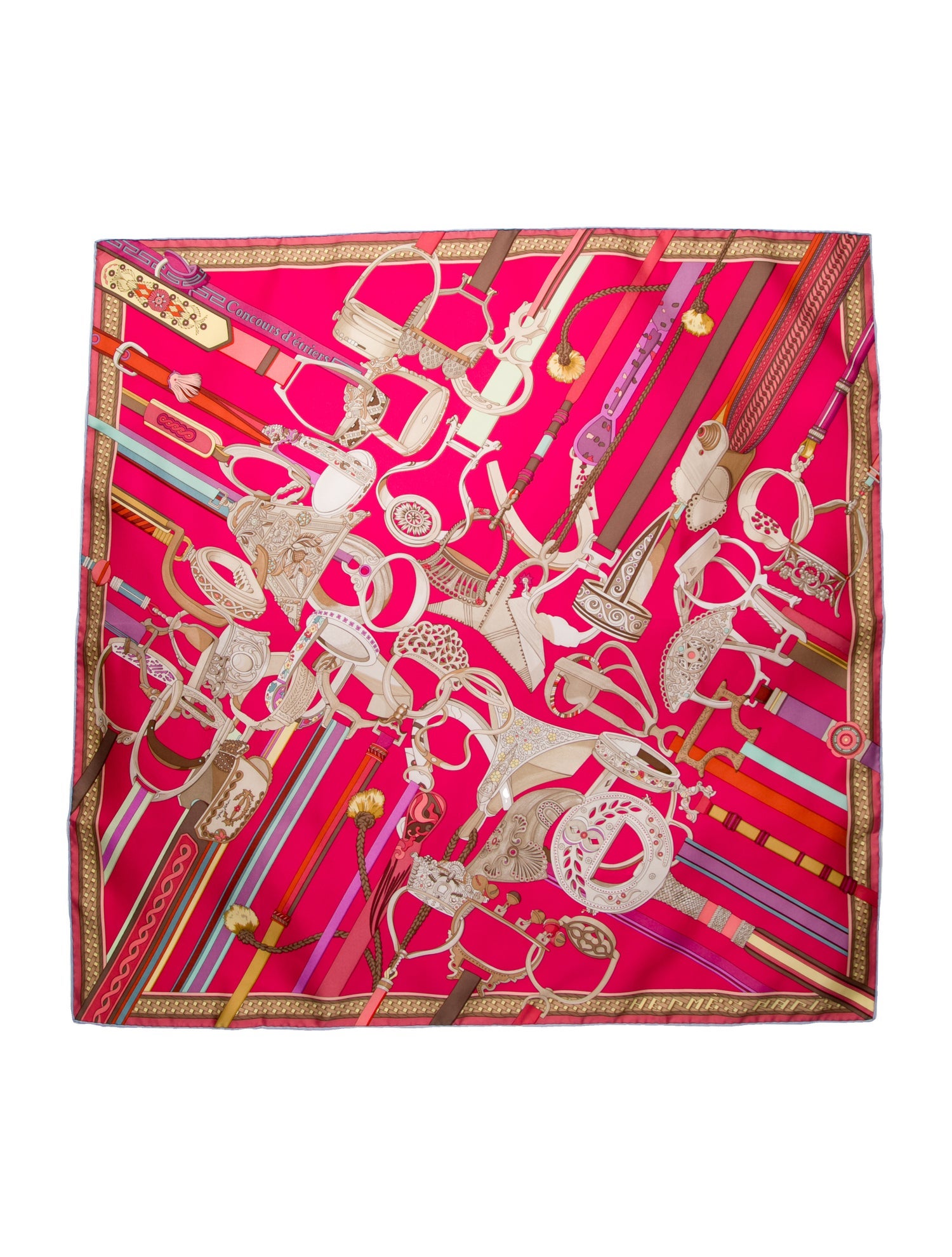 Hermès Concours D'Etriers Silk Scarf