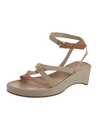 Hermès Canvas Slingback Sandals