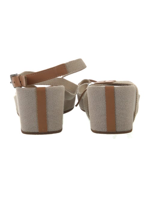 Hermès Canvas Slingback Sandals