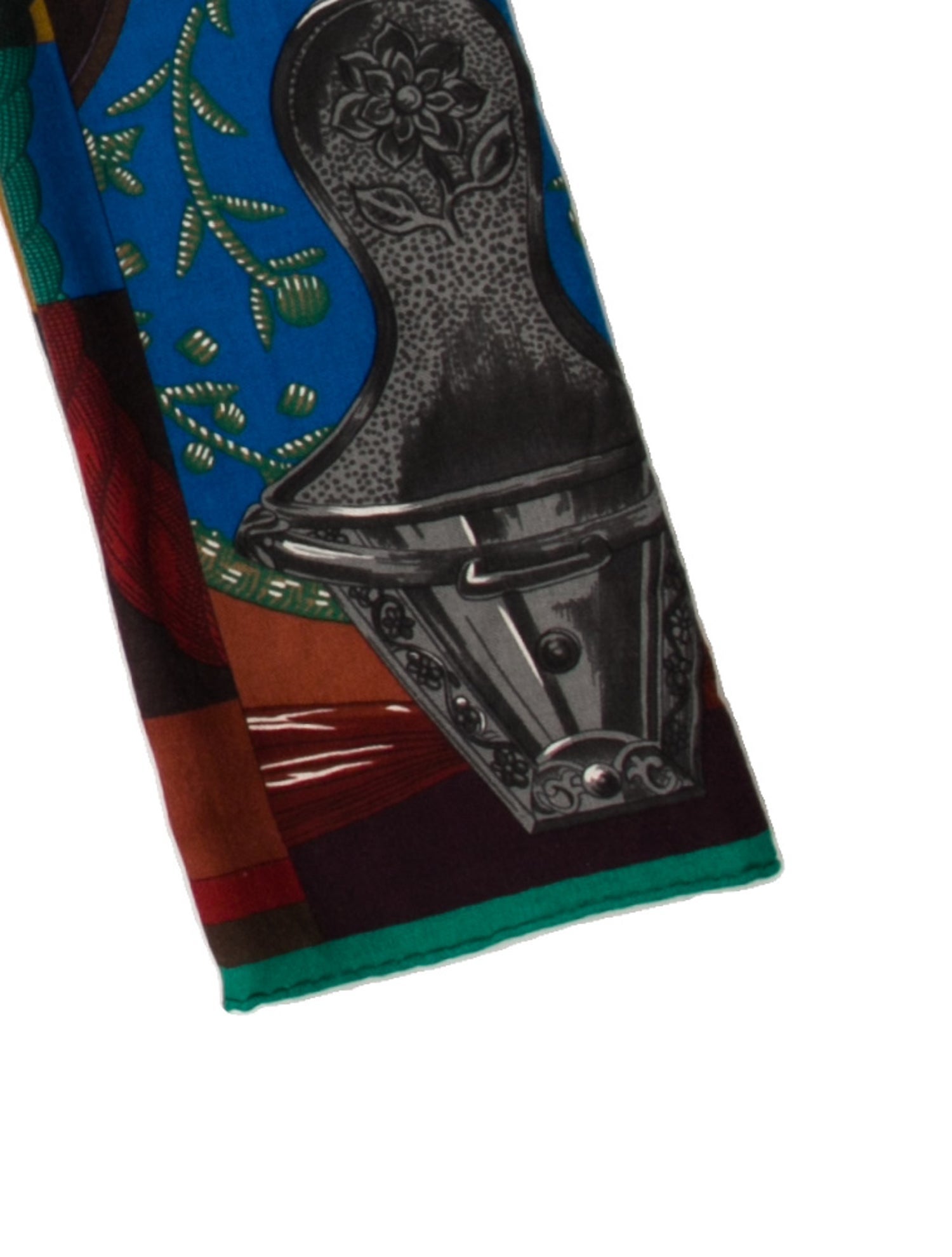 Hermès Della Cavalleria Etriers Silk Shawl