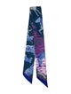 Hermès Les Zebres Silk Twilly Scarf