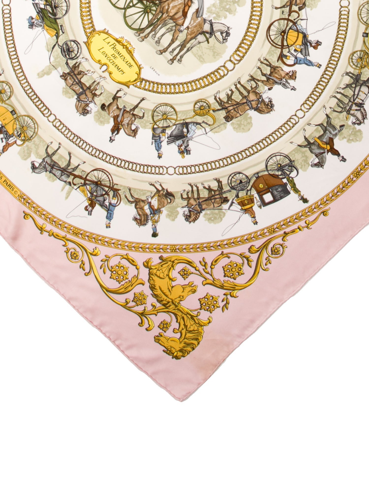 Hermès La Promenade De Longchamps Silk Scarf