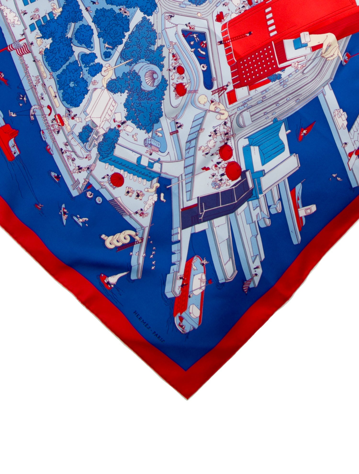 Hermès Battery New York Silk Scarf