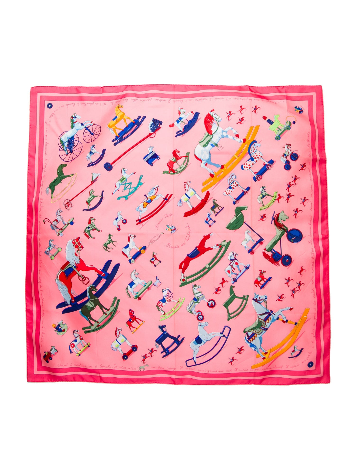 Hermès Raconte Moi le Cheval Silk Scarf