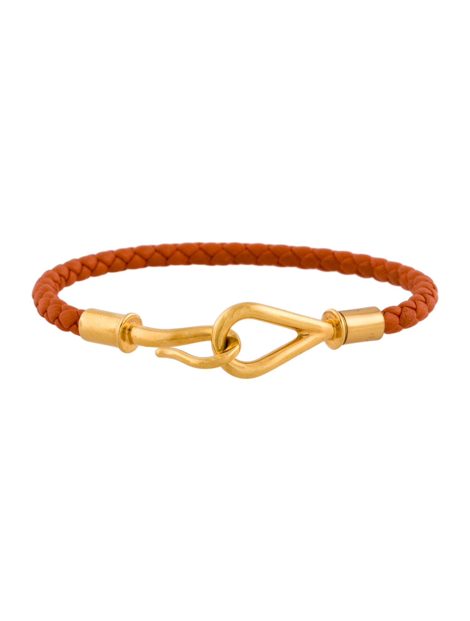Hermès Leather Jumbo H Wrap Bracelet