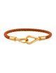 Hermès Leather Jumbo H Wrap Bracelet