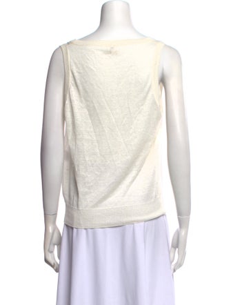 Hermès Linen Cowl Neck Top