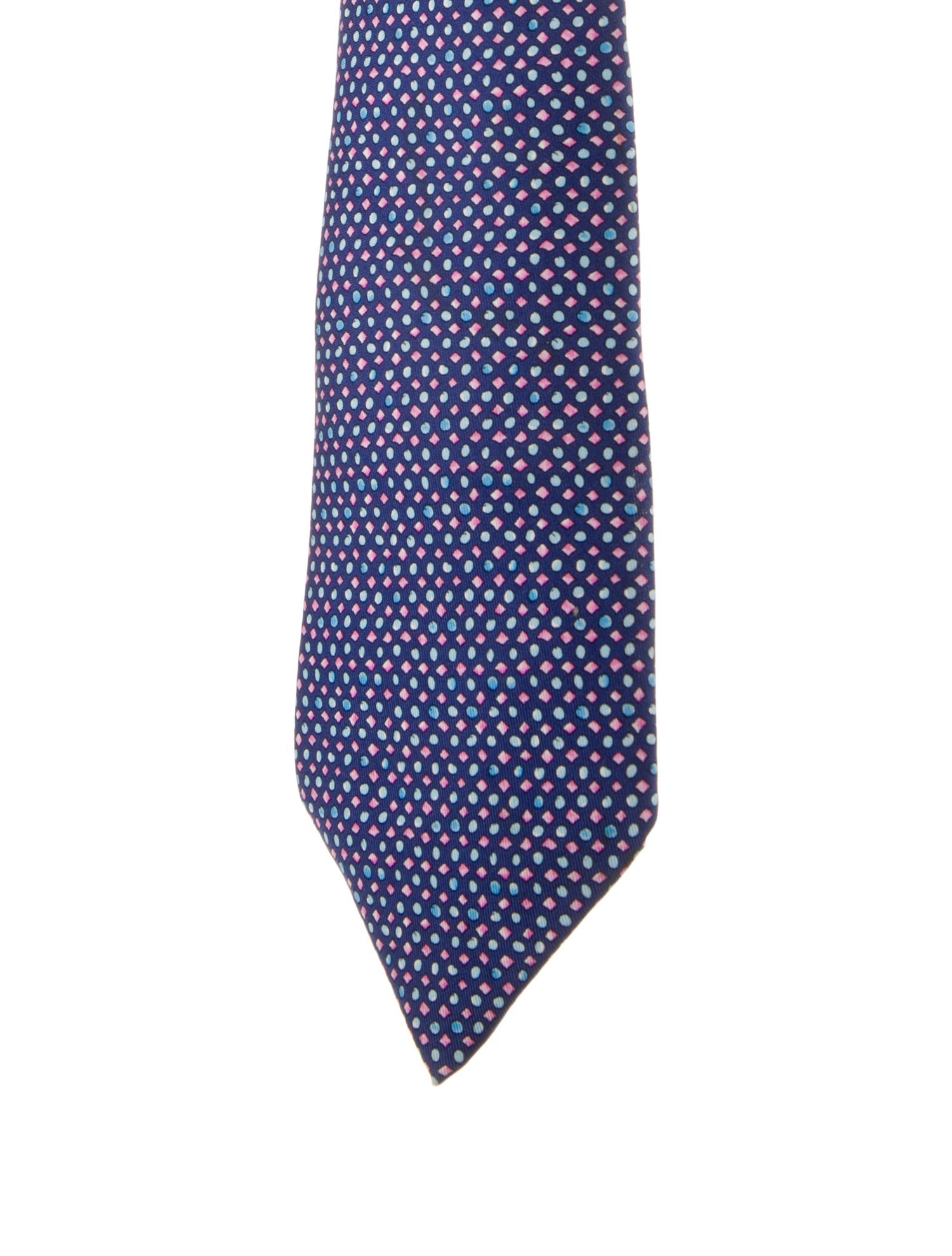 Hermès Patterned Silk Tie