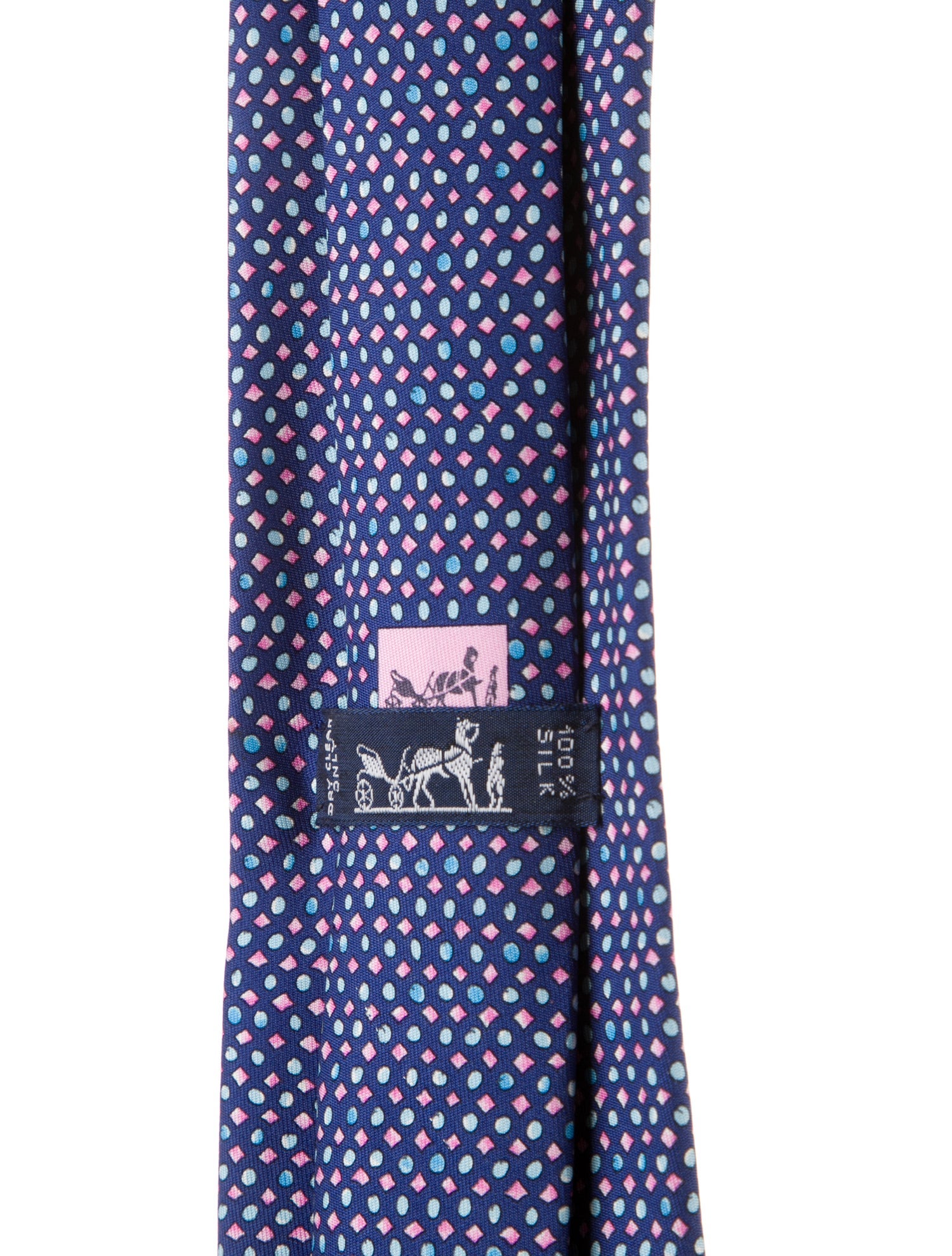 Hermès Patterned Silk Tie