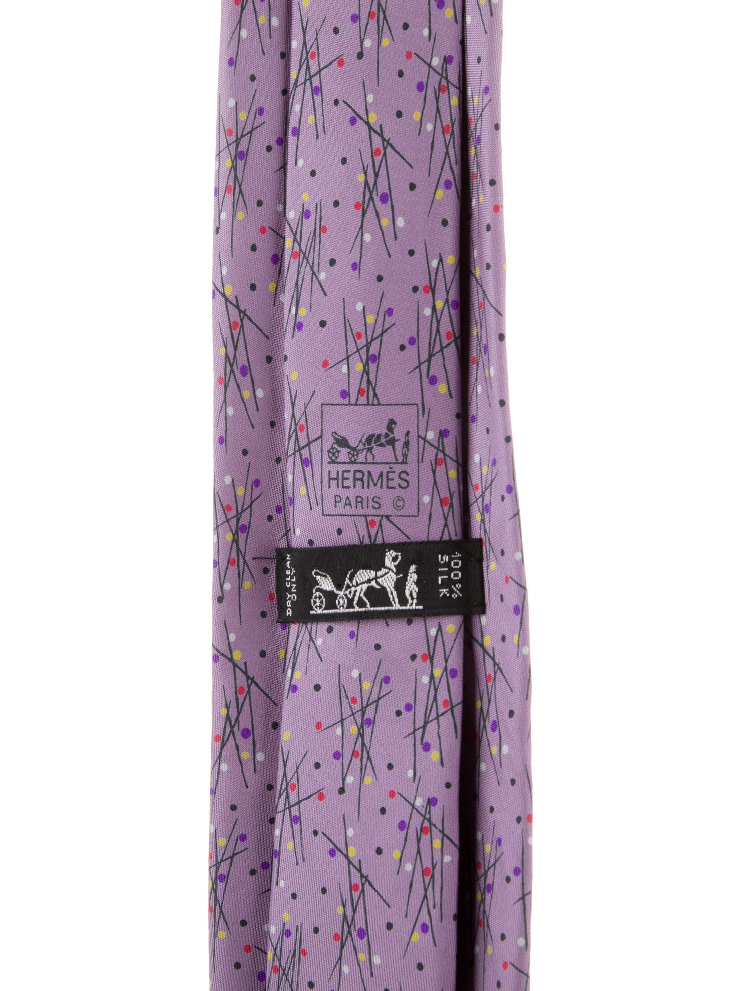 Hermès Patterned Silk Tie