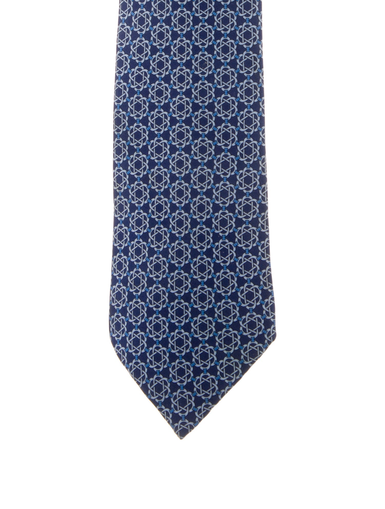 Hermès Patterned Silk Tie