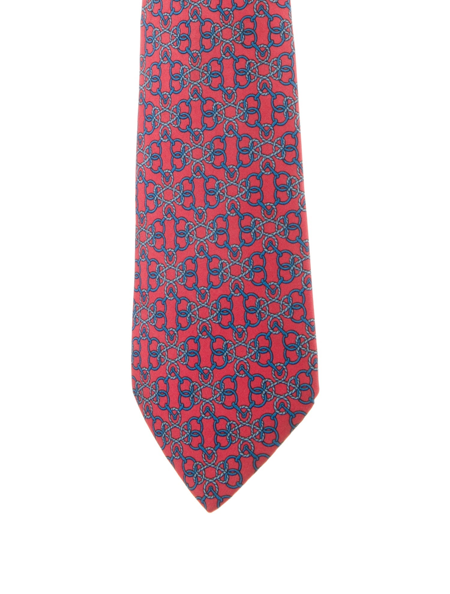 Hermès Patterned Silk Tie