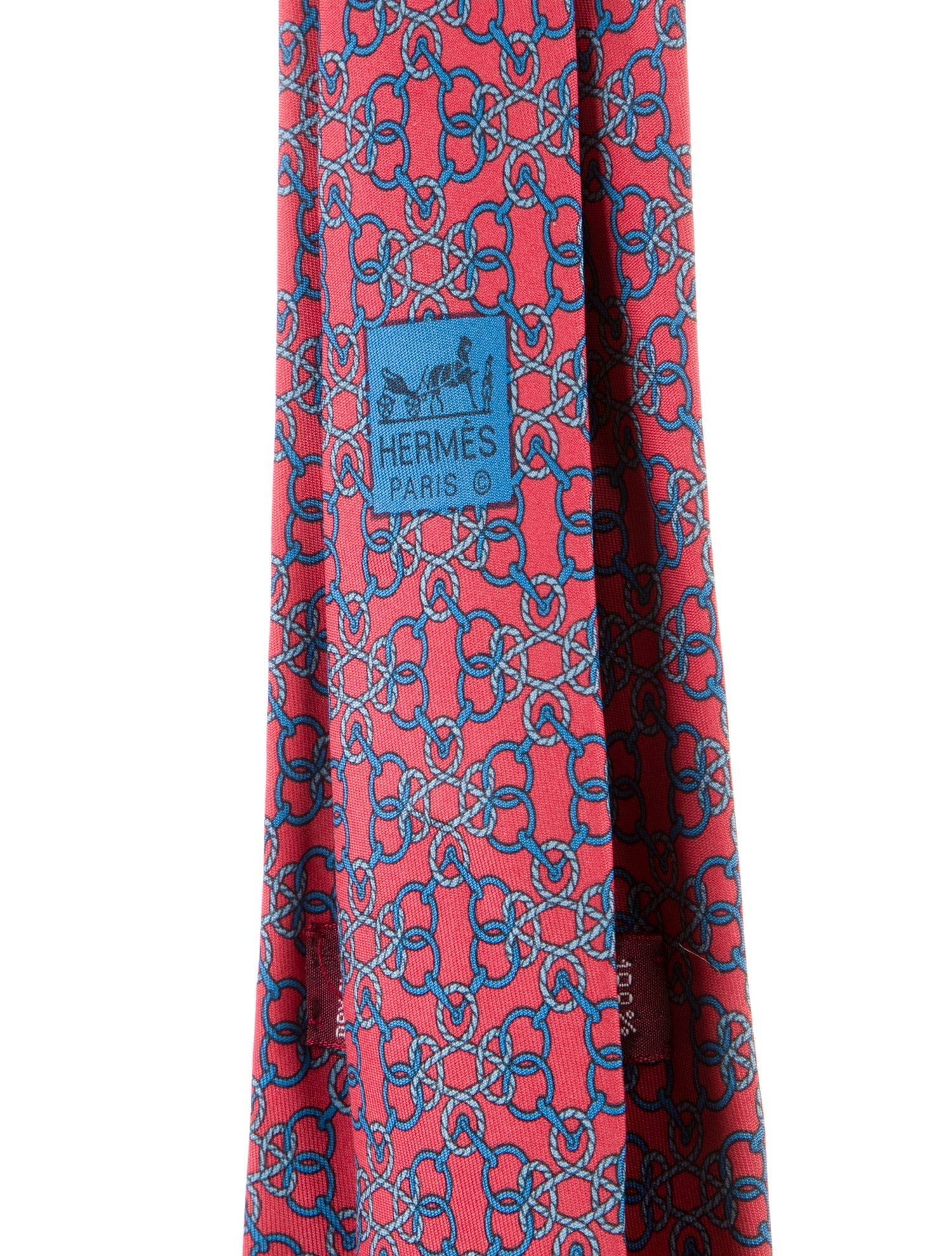 Hermès Patterned Silk Tie