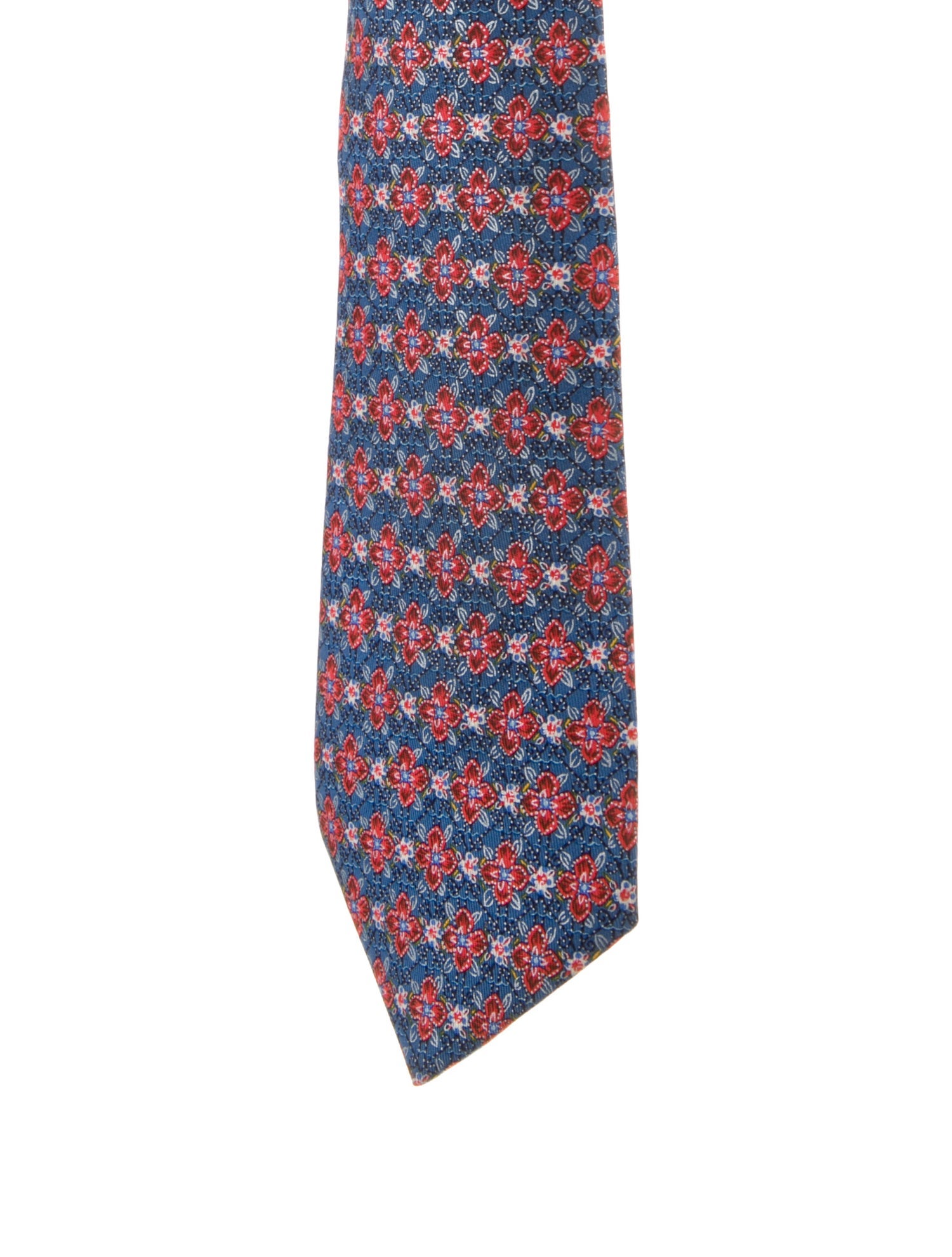 Hermès Patterned Silk Tie