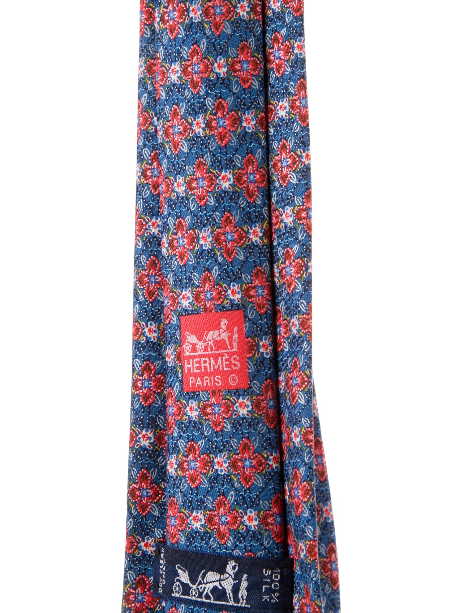 Hermès Patterned Silk Tie
