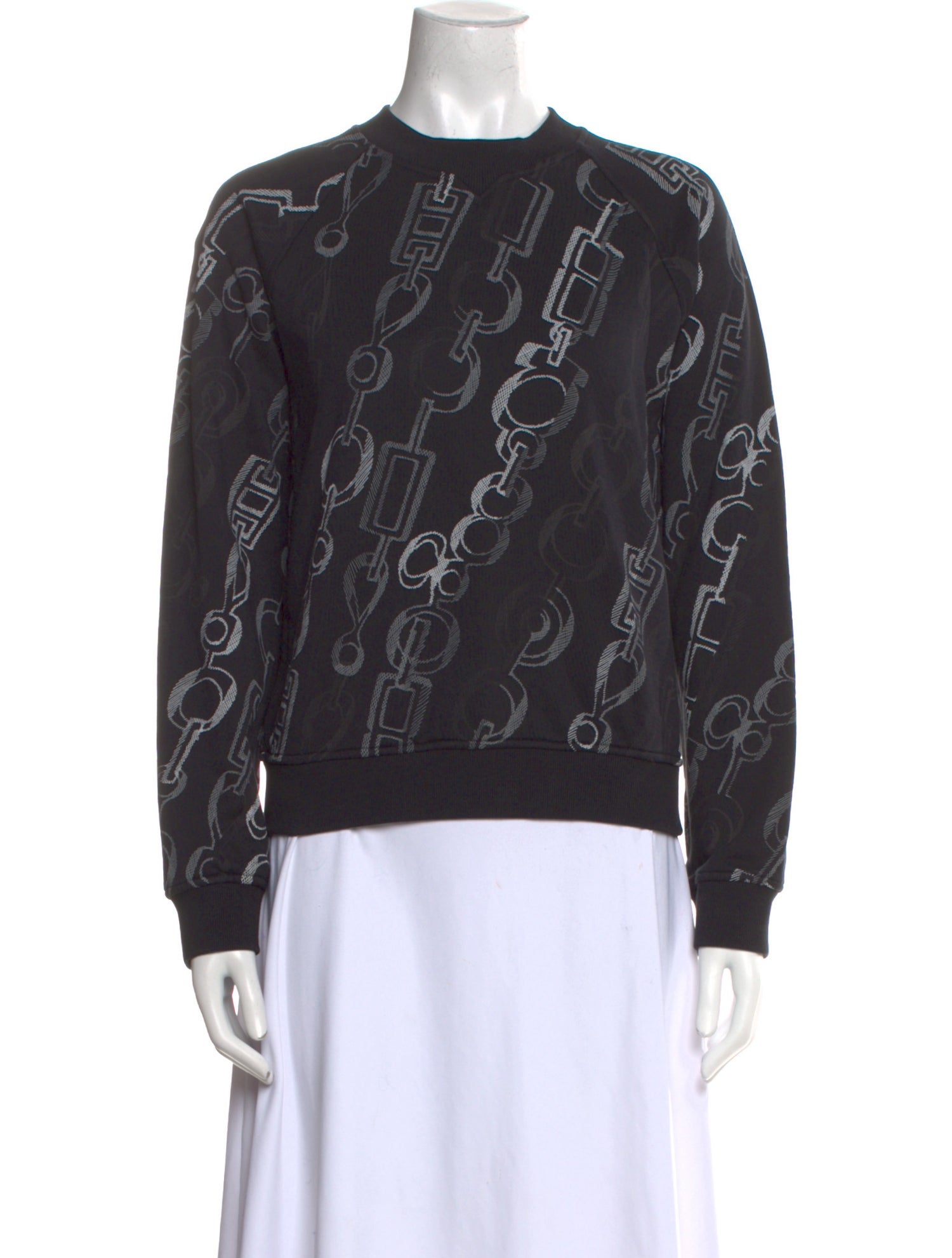 Hermès Printed Crew Neck Sweatshirt