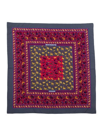 Hermès Chasse En Inde Silk Shawl