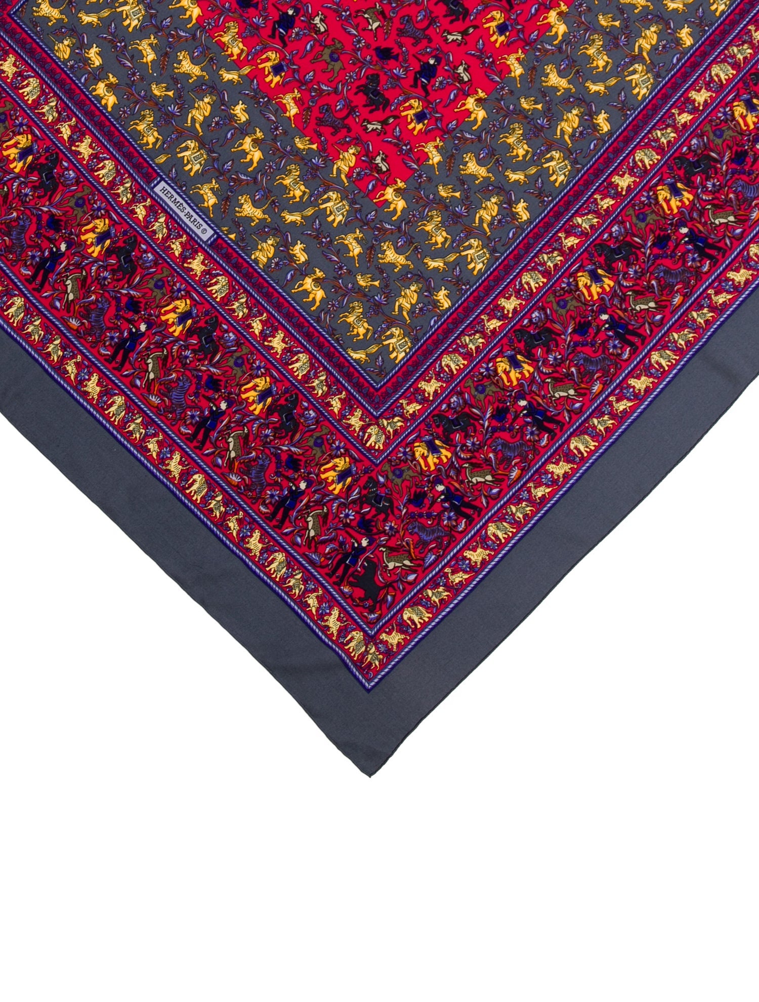 Hermès Chasse En Inde Silk Shawl