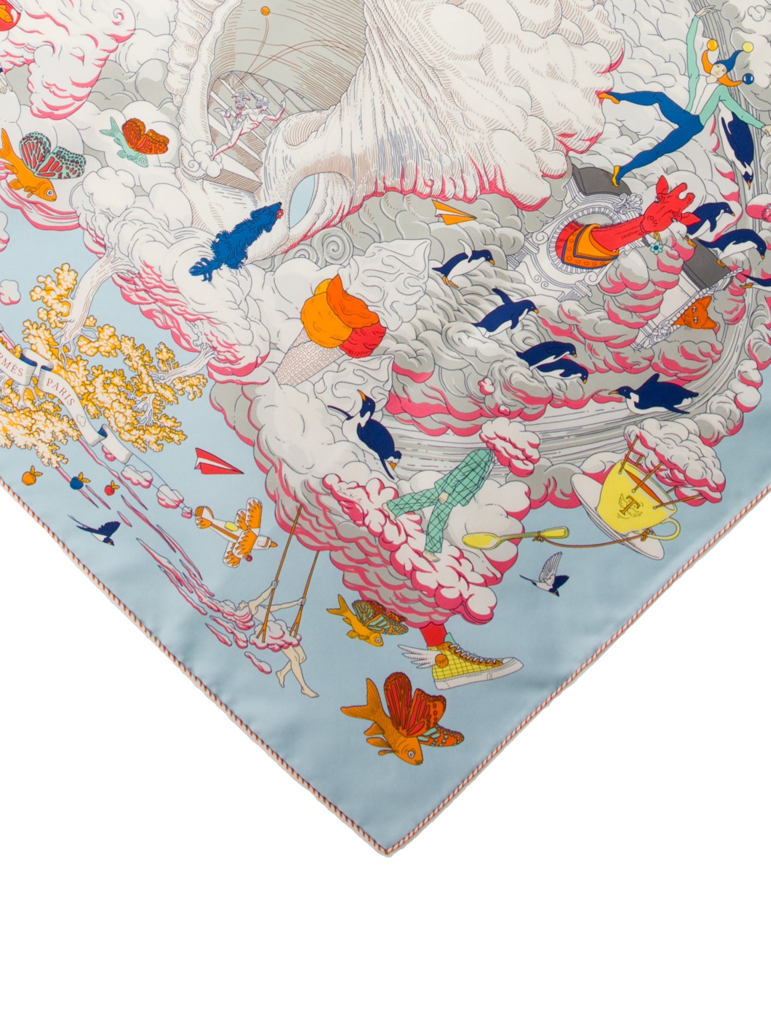 Hermès Sur Mon Nuage Silk Scarf w/ Tags