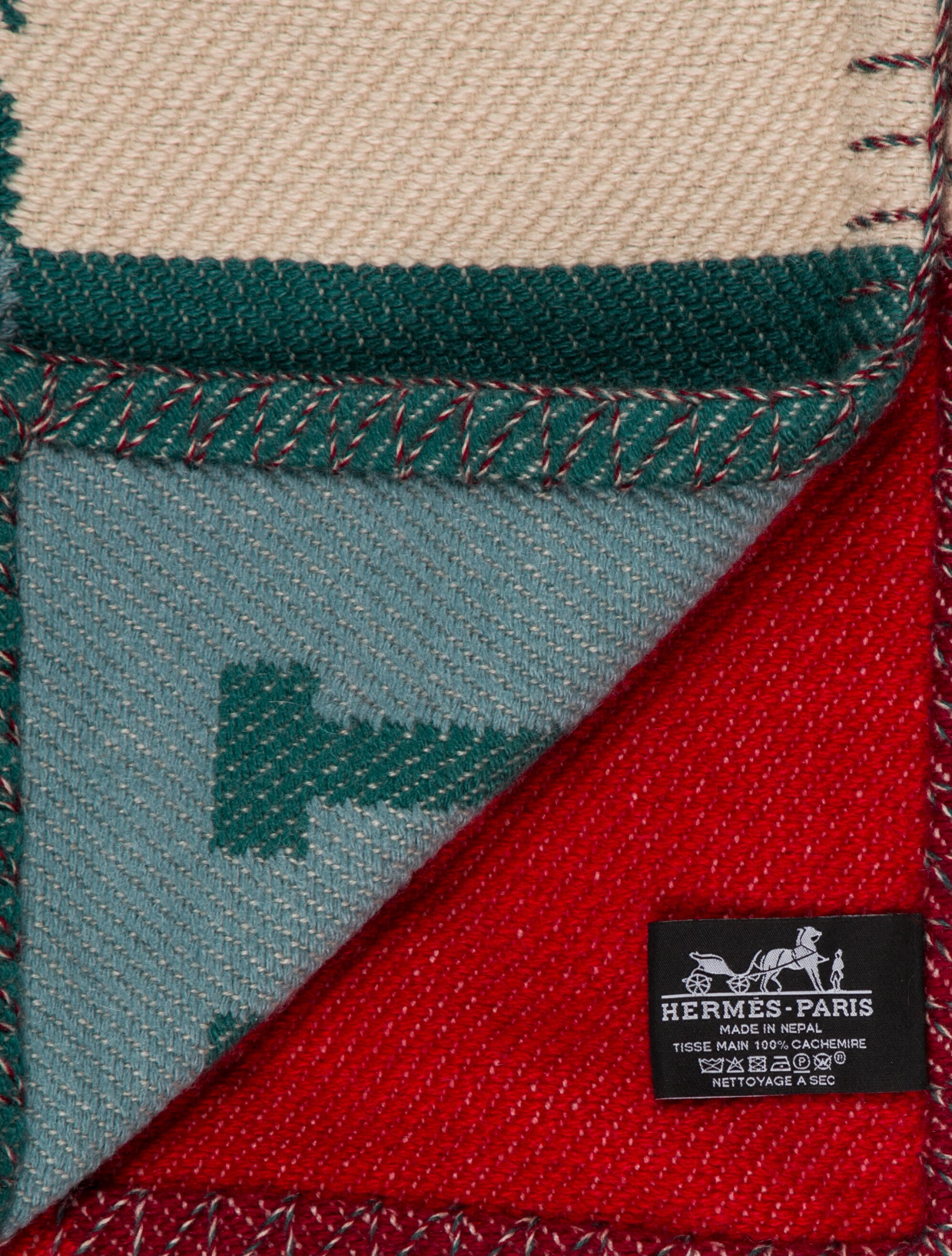 Hermès H Diagonale Cashmere Throw Blanket