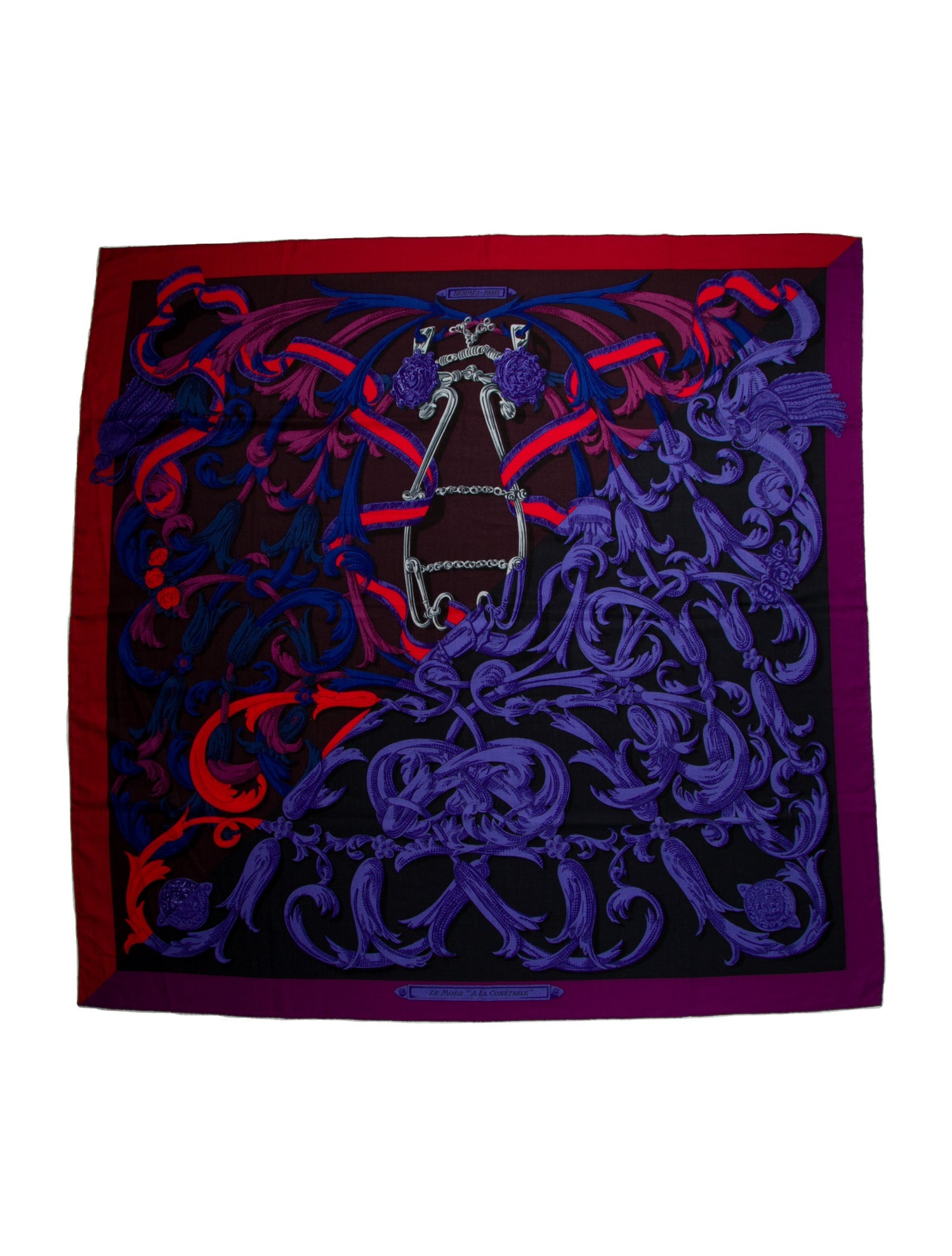 Hermès Le Mors A La Connétable Cashmere Shawl