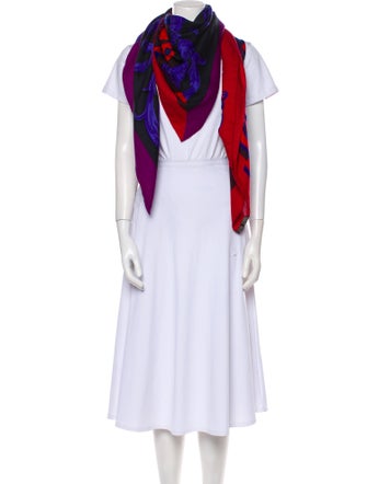 Hermès Le Mors A La Connétable Cashmere Shawl