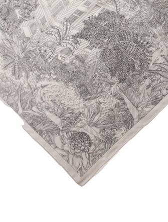 Hermès Faubourg Tropical Beaded Silk Scarf