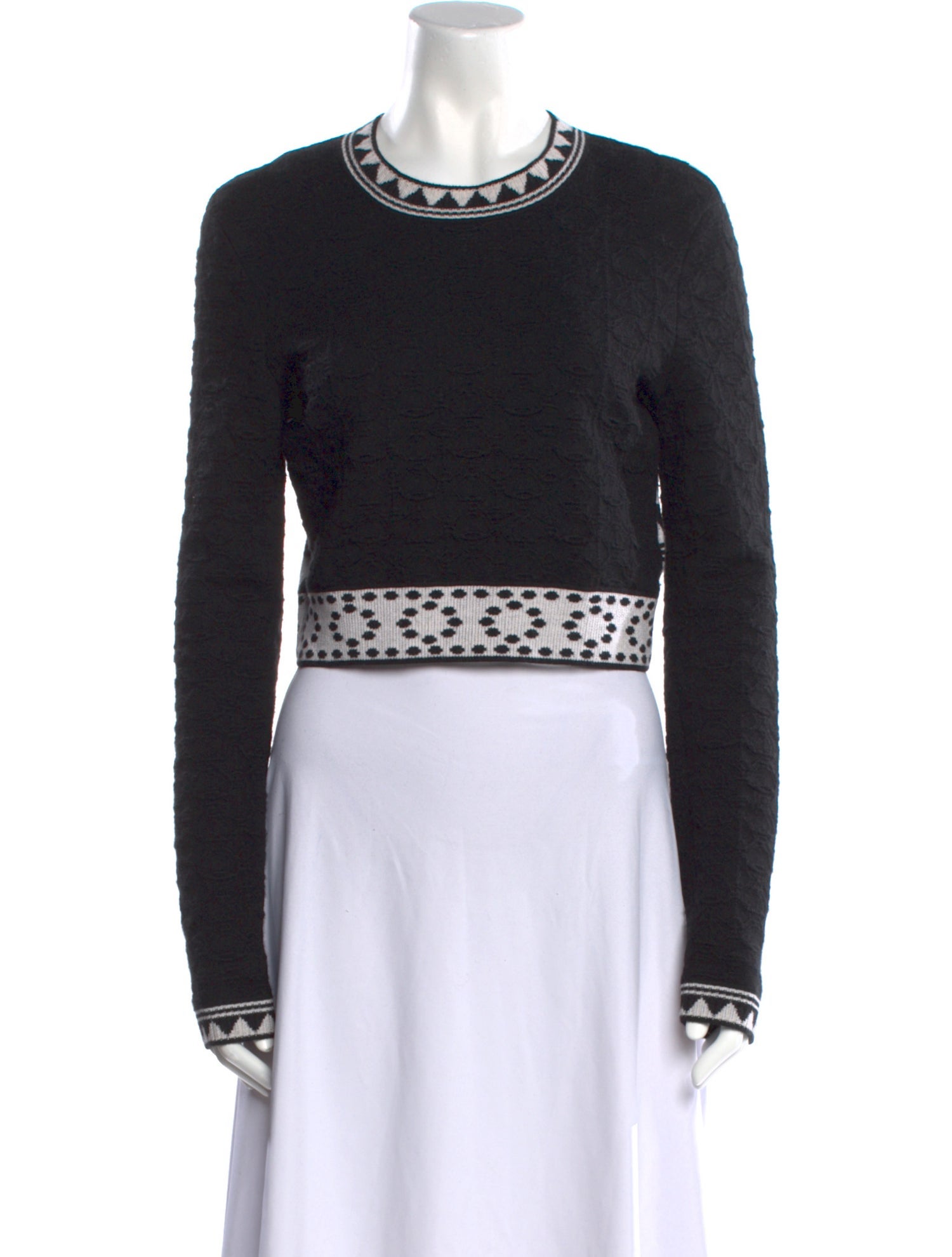 Hermès Cable Knit Printed Sweater