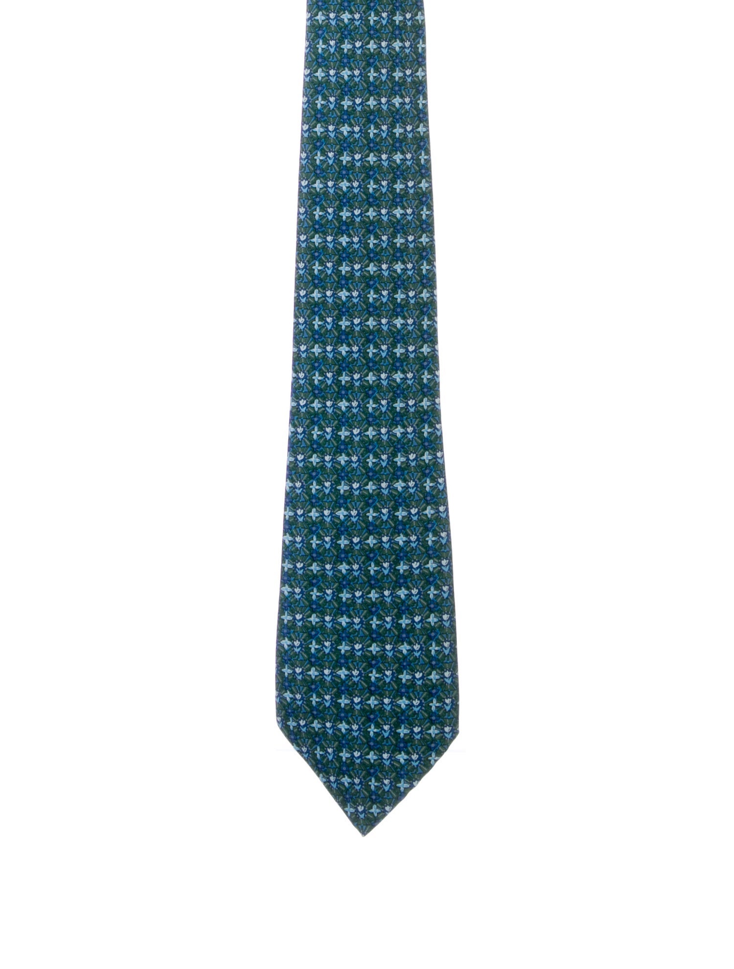 Hermès Printed Silk Tie