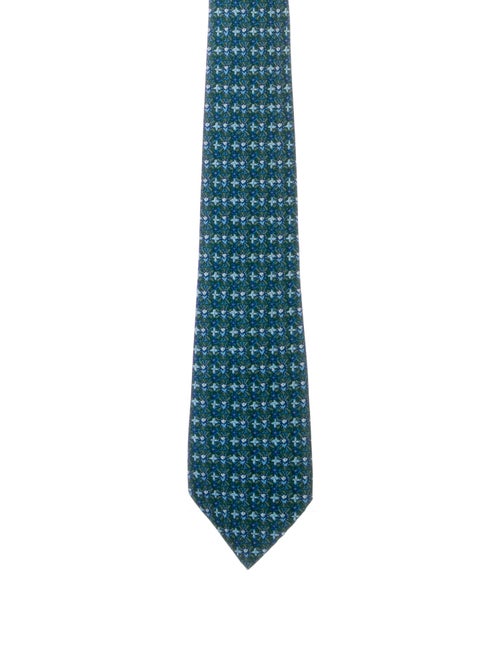 Hermès Printed Silk Tie