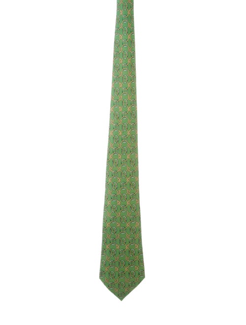 Hermès Printed Silk Tie